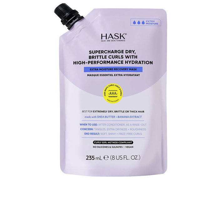 Hask TEXTURE Mascarilla Capilar Hidratación Intensa con Manteca de Karité, Cabello Seco y Frágil, 235 ml Hask TEXTURE Mascarilla Capilar Hidratación Intensa con Manteca de Karité, Cabello Seco y Frágil, 235 ml