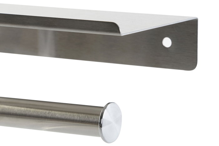 DKD Home Decor Portarrollos Inox Mate Plateado