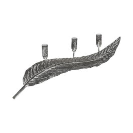 Ixia Candelabro de Metal Gris Decoración 62 x 15 x 17 cm