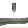 Candelabro Gris Metal Decoración 62 X 15 X 17 cm