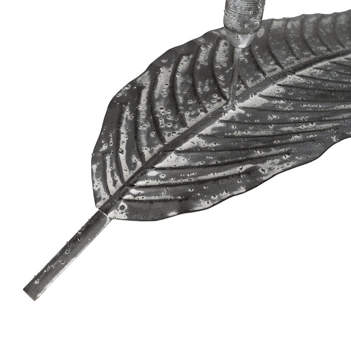 Candelabro Gris Metal Decoración 62 X 15 X 17 cm