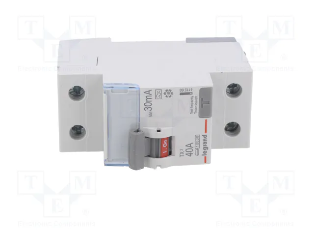 Legrand 411560 TX3 Fi-Schalter 40A 2 polos 30mA Tipo A 230VAC 2TE