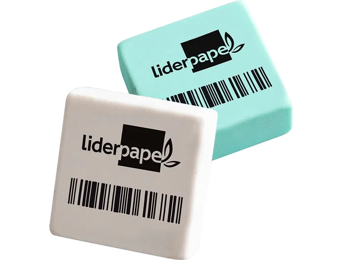 Liderpapel Goma de borrar tipo miga de pan cuadrada