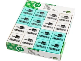 Liderpapel Goma de borrar tipo miga de pan cuadrada, colores surtidos