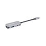 MANHATTAN Docking Converter USB-C a HDMI 3-en-1 con PD 100W Aluminio