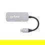 MANHATTAN Dock USB-C a HDMI 3 en 1 con Carga PD - Conversor para Laptop