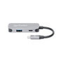 MANHATTAN Docking Converter USB-C a HDMI 3-en-1 con PD 100W Aluminio
