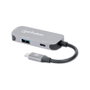 MANHATTAN Docking Converter USB-C a HDMI 3-en-1 con PD 100W Aluminio