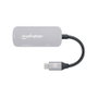 MANHATTAN Docking Converter USB-C a HDMI 3-en-1 con PD 100W Aluminio