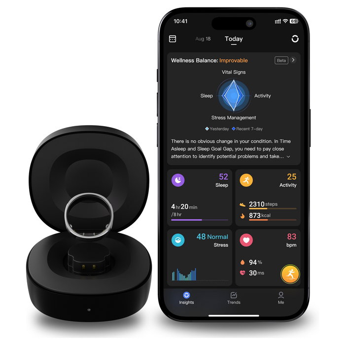 RingConn Gen 2 Smart Ring Negro Talla 13