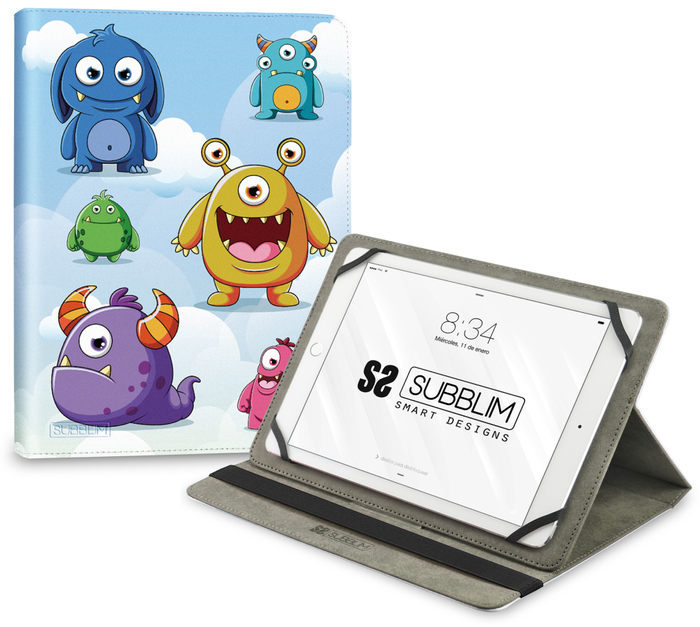 Subblim Funda Trendy Case Monsters para Tablets de 11 pulgadas