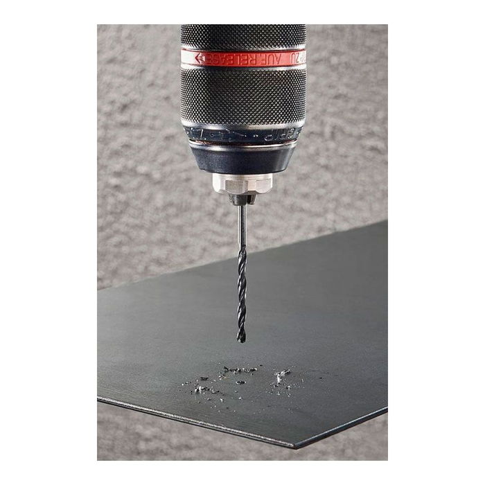 Wolfcraft Broca para Metal HSS, Forja por Laminación, Ø3,50 x 70 mm, Longitud Trabajo 39 mm, Ángulo Punta 118°