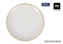 La Mediterranea Plato Llano Blanco 27.6 cm de Diámetro "Milkycream" - Plato Llano Redondo 27 cm x 3 cm (12 Unidades)