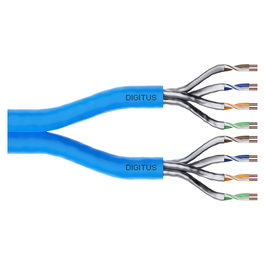 Digitus Cable de Instalación CAT 6A U/FTP STP, 500m, Cobre Sólido 23AWG, LSZH, Cca, Azul - Verlegekabel