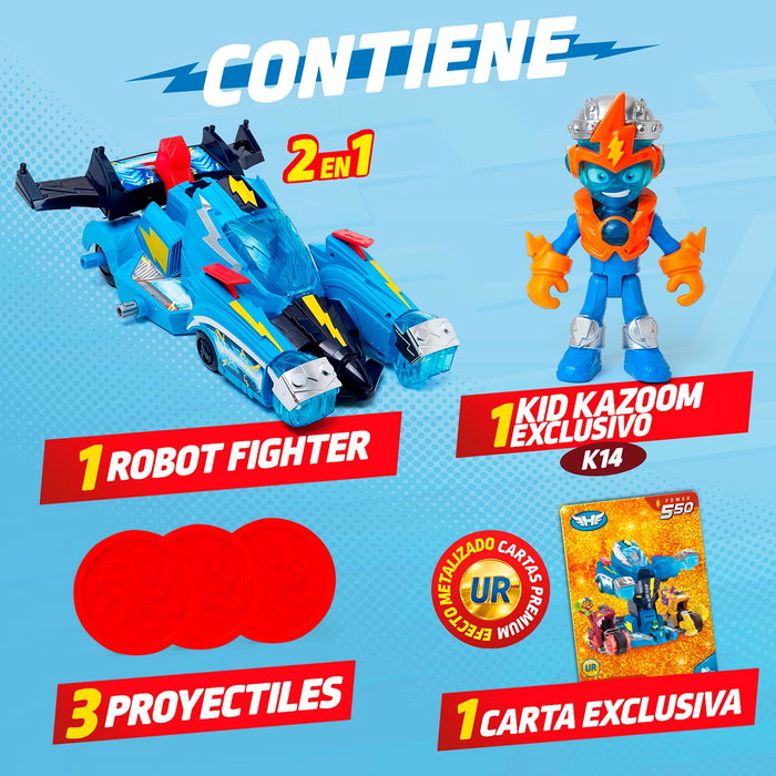 Magic Box Superthings Robot Fighter Kid Kazoom Transformable