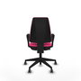 PIQUERAS Y CRESPO Silla de oficina Elche Rosa con Brazos Fijos