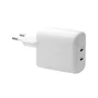 Dbramante1928 CH25EUWH7096 Cargador de Pared Universal 25W Blanco, 2 Puertos USB-C, Entrada 110-240V CA, Certificaciones CE/FCC/RoHS
