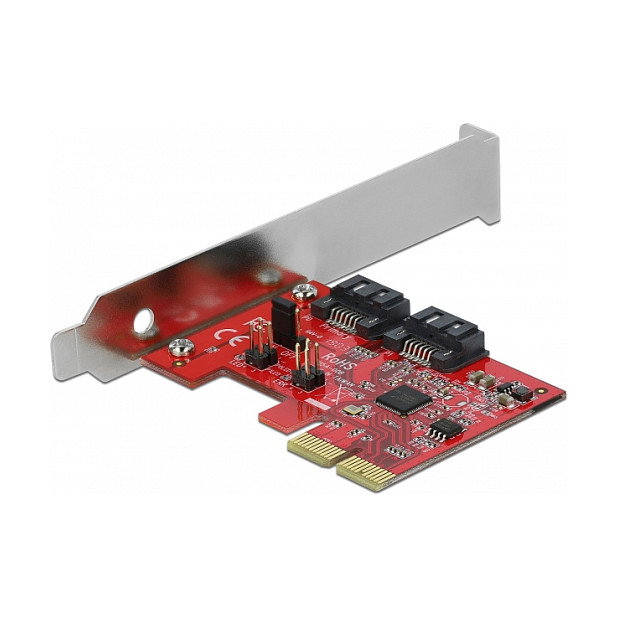 DeLOCK 90406 Tarjeta SATA PCI Express x2 con RAID 1 (Nivel Espejo) para Windows 10/7/8.1 y Linux, 2 Puertos Internos, Soporte SMART/TRIM/NCQ, PCIe 2.0 DeLOCK 90406 Tarjeta SATA PCI Express x2 con RAID 1 (Nivel Espejo) para Windows 10/7/8.1 y Linux, 2 Puertos Internos, Soporte SMART/TRIM/NCQ, PCIe 2.0