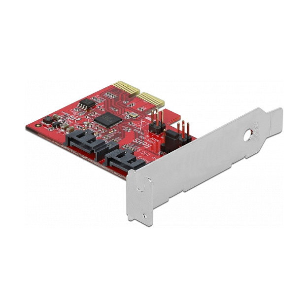 DeLOCK 90406 Tarjeta SATA PCI Express x2 con RAID 1 (Nivel Espejo) para Windows 10/7/8.1 y Linux, 2 Puertos Internos, Soporte SMART/TRIM/NCQ, PCIe 2.0 DeLOCK 90406 Tarjeta SATA PCI Express x2 con RAID 1 (Nivel Espejo) para Windows 10/7/8.1 y Linux, 2 Puertos Internos, Soporte SMART/TRIM/NCQ, PCIe 2.0