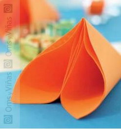 D-Lin Servilletas de Papel de un Solo Uso 40x40 cm, Naranja