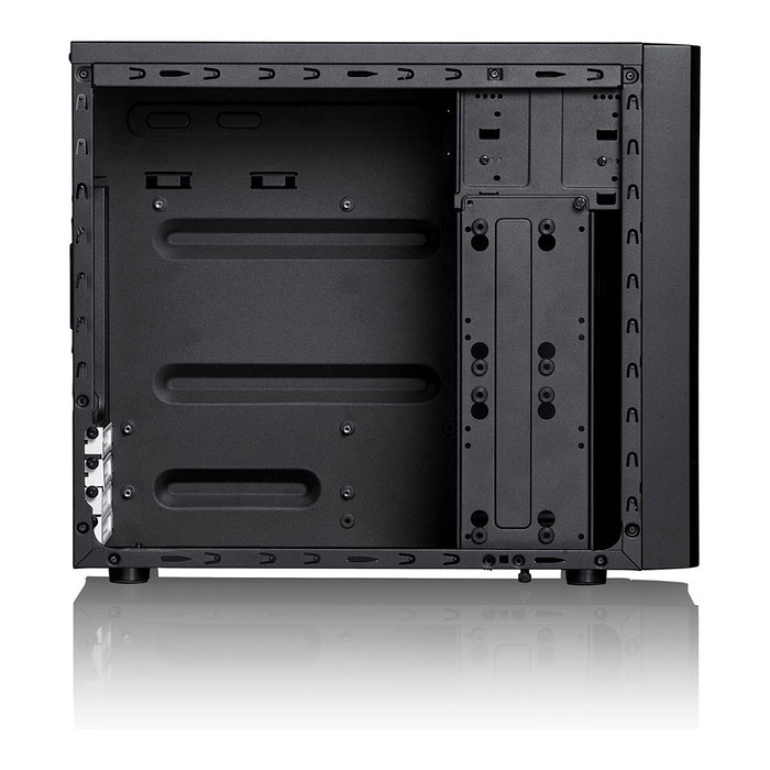 Fractal Design Core 1000 - Torre Media Midi PC con USB 3.0, Color Negro, Compatible con micro-ATX/Mini-ITX, Ventilador 120mm incluido