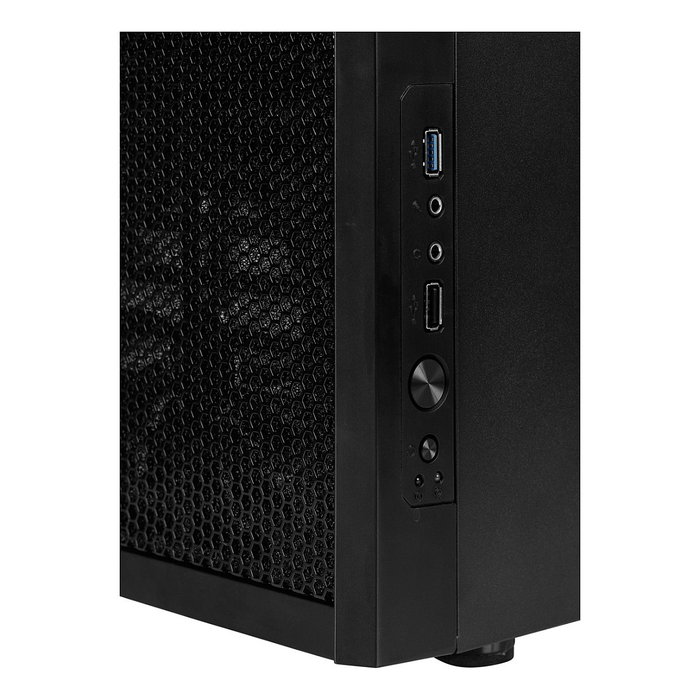 Fractal Design Core 1000 - Torre Media Midi PC con USB 3.0, Color Negro, Compatible con micro-ATX/Mini-ITX, Ventilador 120mm incluido