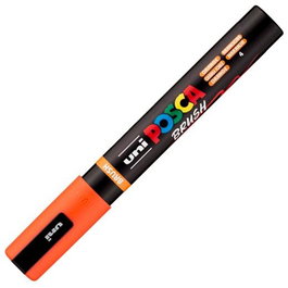 POSCA Marcador Brush PC-5BR Punta M Semiflexible Naranja
