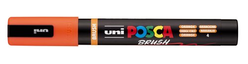 POSCA PC-5BR Brush Marcador Punta Pincel Semiflexible Naranja POSCA PC-5BR Brush Marcador Punta Pincel Semiflexible Naranja