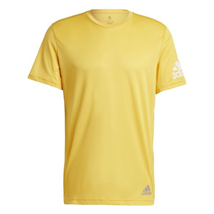 Camiseta de Manga Corta Hombre Adidas Run It Amarillo 36 Camiseta de Manga Corta Hombre Adidas Run It Amarillo 36