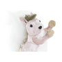 DKD Home Decor Figura de Ardilla Rosa Surtido de 3 Unidades