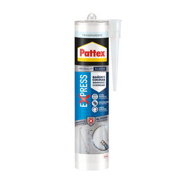 Pattex Silicona Express Baños y Cocinas Transparente 280 ml Máxima Resistencia Moho