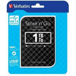 Verbatim Store N Go Disco Duro Externo 1TB HDD 2.5" USB 3.0 Negro