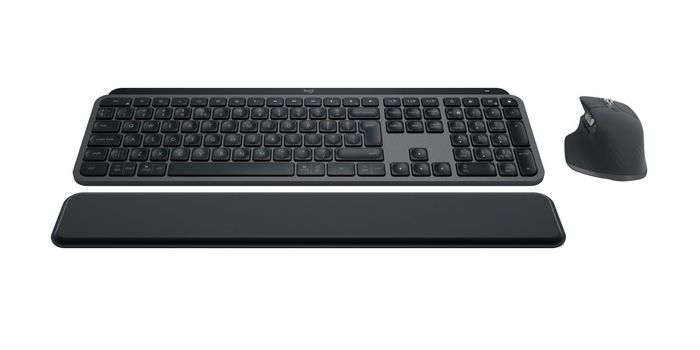 Logitech MX Keys S Combo Performance con MX Master 3S, Teclado MX Keys S, Reposamuñecas MX Palm Rest - Serie Master