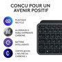 Logitech MX Keys S Combo Performance con MX Master 3S, Teclado MX Keys S, Reposamuñecas MX Palm Rest - Serie Master