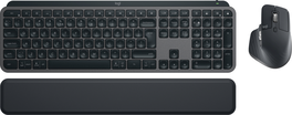 Logitech MX Keys S Combo con MX Master 3S y Reposamuñecas, Grafito