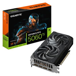 Gigabyte RTX 5060 Ti 16GB GDDR7 Windforce Max OC Tarjeta Gráfica, 2587 MHz, PCI-E 5.0, GV-N506TWF2MAX OC-16GD