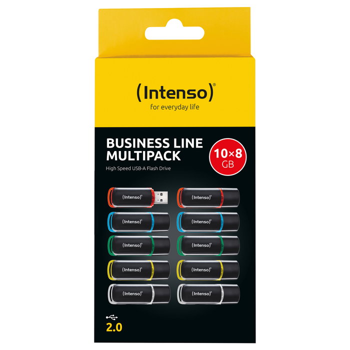Intenso Business Line Multipack 10 unidades de 8 GB USB 2.0