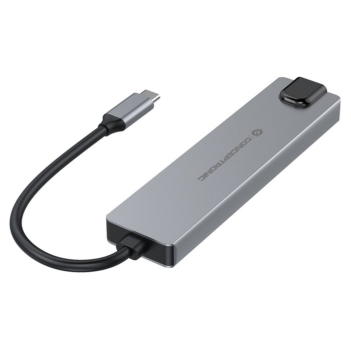 Conceptronic DONN29G Docking Station 6-en-1 USB-C Gris