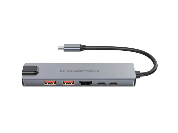 Conceptronic DONN29G Docking Station 6-en-1 USB-C