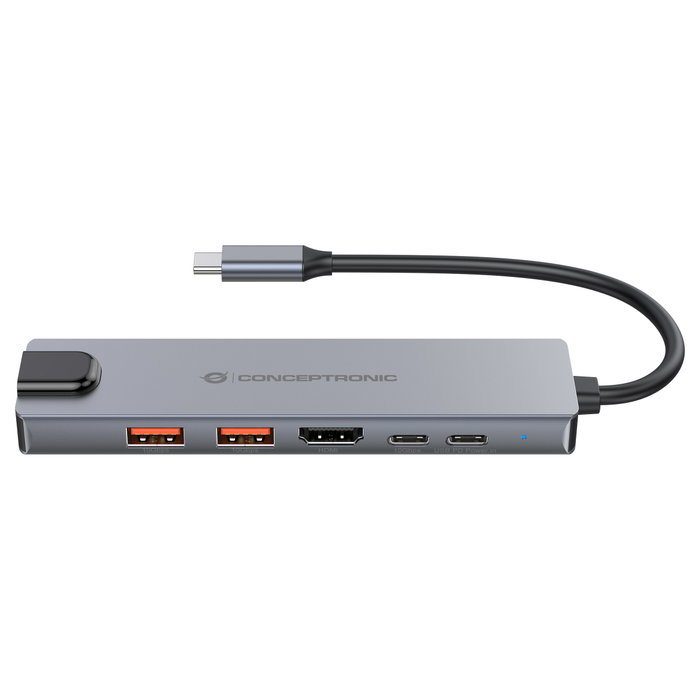 Conceptronic DONN29G Docking Station 6-en-1 USB-C