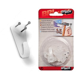 BRINOX Cuelga Cuadro Fácil con 3 Clavos Transparente 14x31 mm