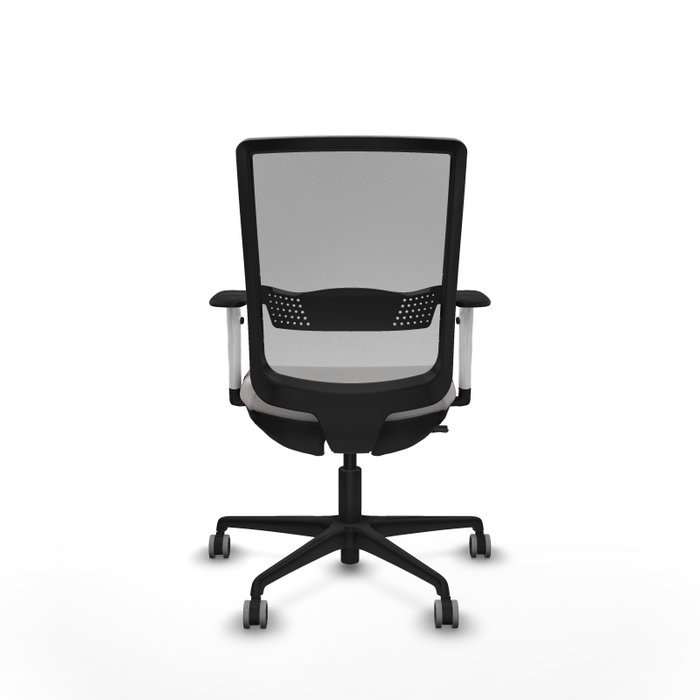PIQUERAS Y CRESPO Silla de oficina Haches Gris y Blanco