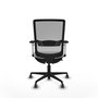 PIQUERAS Y CRESPO Silla de oficina Haches Gris y Blanco