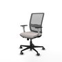 PIQUERAS Y CRESPO Silla de oficina Haches Gris y Blanco