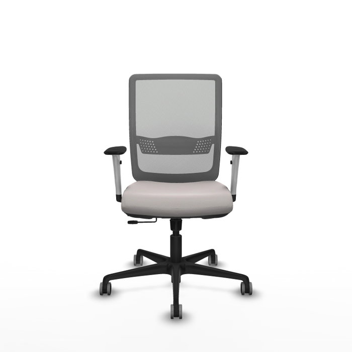 PIQUERAS Y CRESPO Silla de oficina Haches Gris y Blanco
