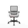 PIQUERAS Y CRESPO Silla de oficina Haches Gris y Blanco