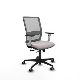 PIQUERAS Y CRESPO Silla de oficina Haches Gris y Blanco