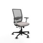 PIQUERAS Y CRESPO Silla de oficina Haches Gris y Blanco