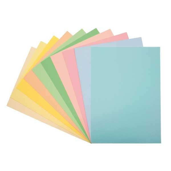 FABRISA Paquete de Papel A4 Colores Pastel Surtidos 80g, 250 Hojas FABRISA Paquete de Papel A4 Colores Pastel Surtidos 80g, 250 Hojas