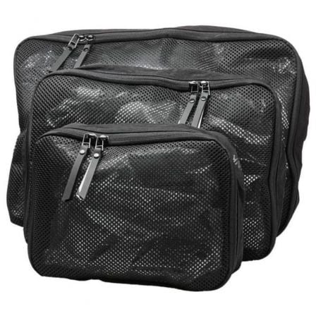 Trunk Packcube Bolsas Organizadoras de Equipaje 3 unidades TR-PACKCUBE-BLK - Set de Cubos de Empaque de Viaje en Poliéster para Maleta